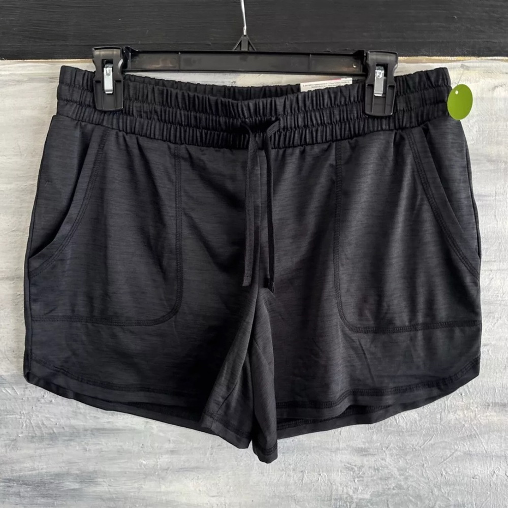 St. John's Bay Black Athletic Shorts with Elastic Waistband - Picture 4 of 5